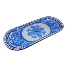 Rive Bleu Collection Metal Rectangular Tray - 160x350 mm