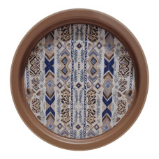 African Rhythm Collection Metal Round Tray - Ø315 mm