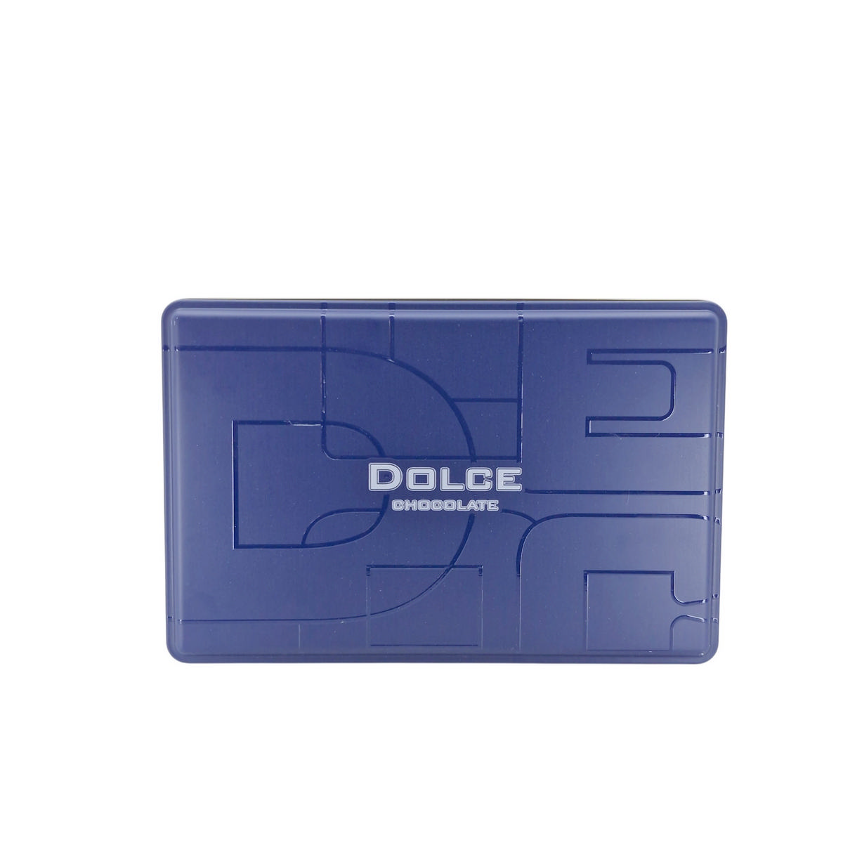 Custom Printed 170x260x45 mm Matte Dark Blue Rectangular Tin Box