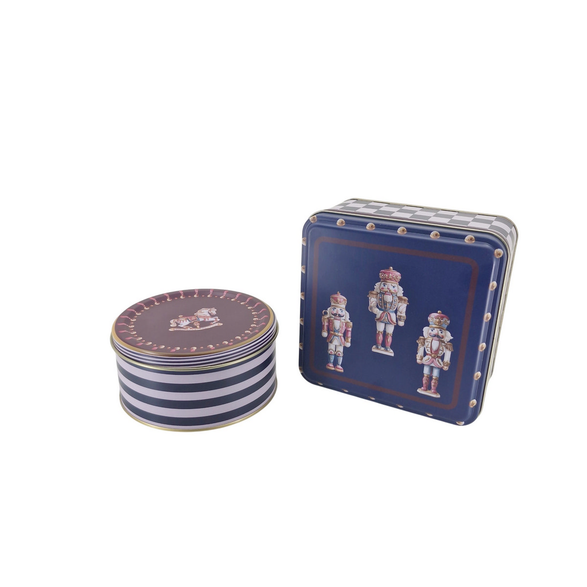 The Nutcracker Parade Collection Metal 2 Pcs Box Set