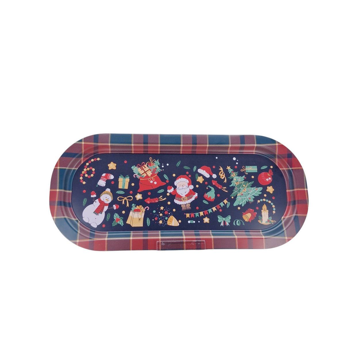 Winter Solstice Collection Metal Rectangular Tray - 160x350 mm