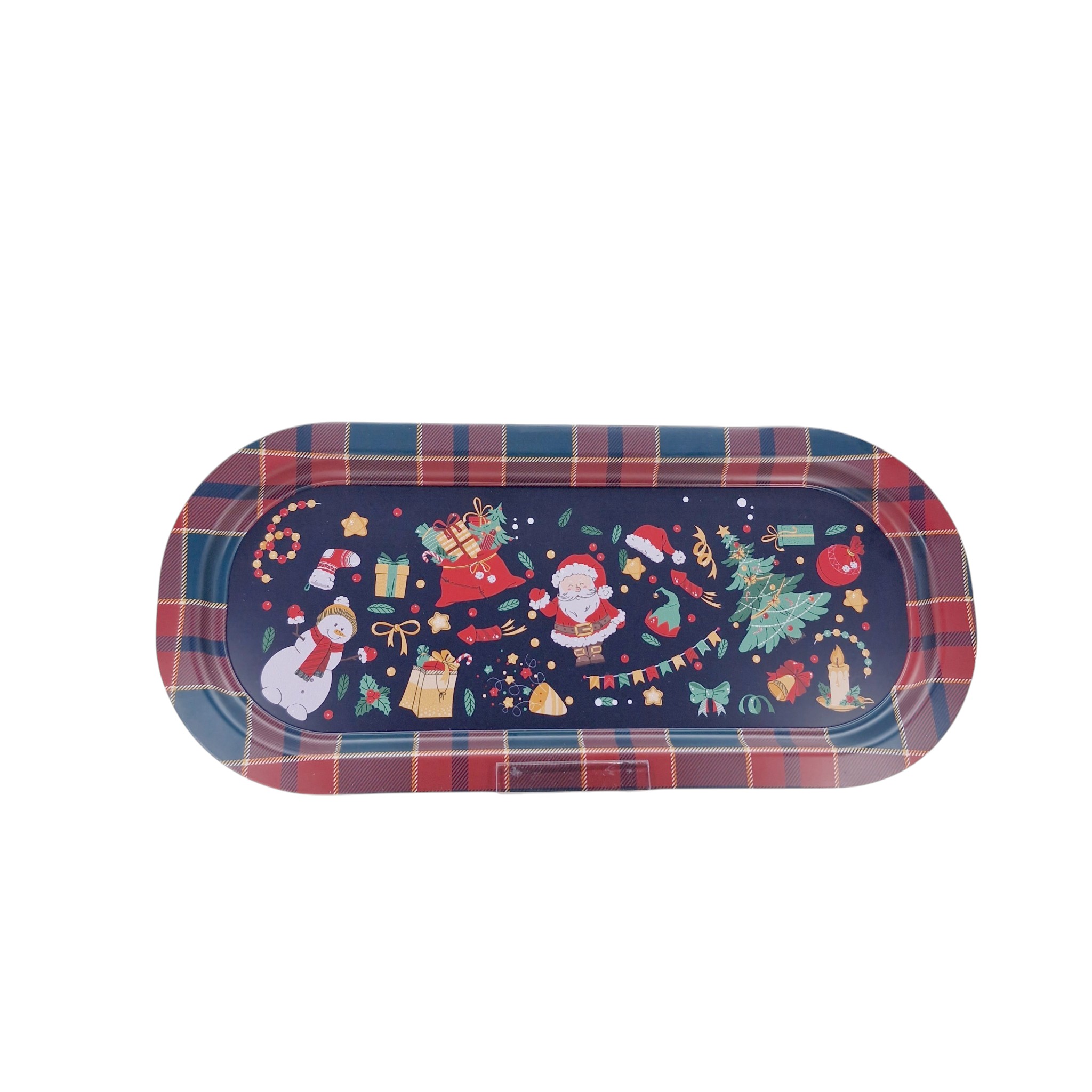 Winter Solstice Collection Metal Rectangular Tray - 160x350 mm